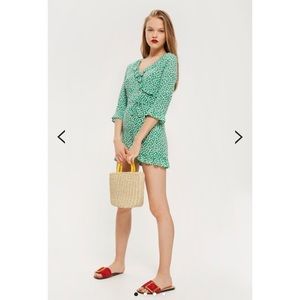 Topshop PETITE Floral Playsuit